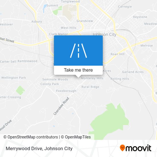 Merrywood Drive map