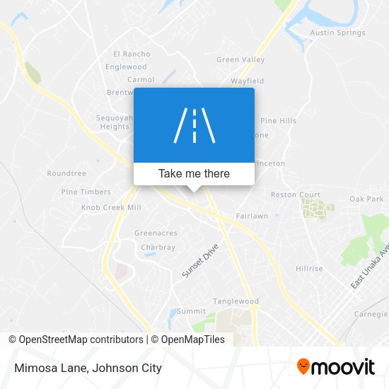 Mapa de Mimosa Lane