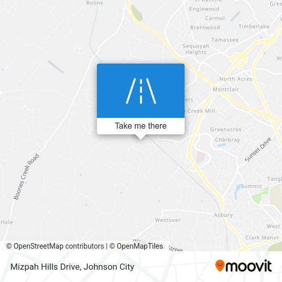 Mizpah Hills Drive map
