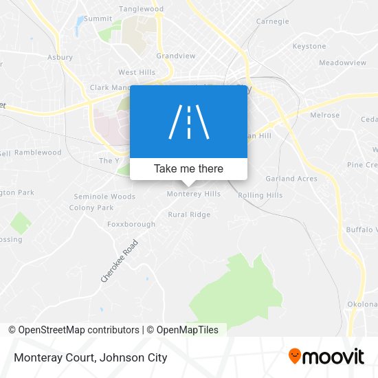 Mapa de Monteray Court