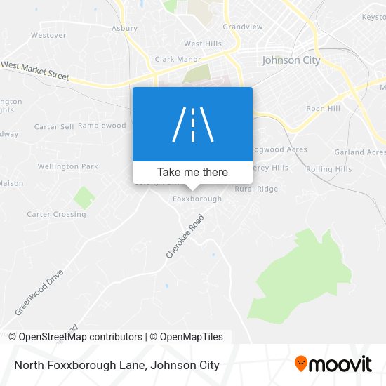 North Foxxborough Lane map