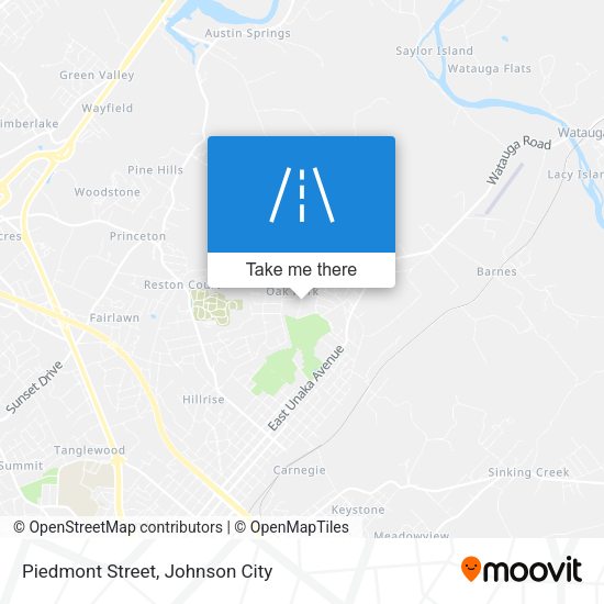 Piedmont Street map