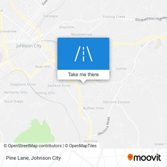 Mapa de Pine Lane
