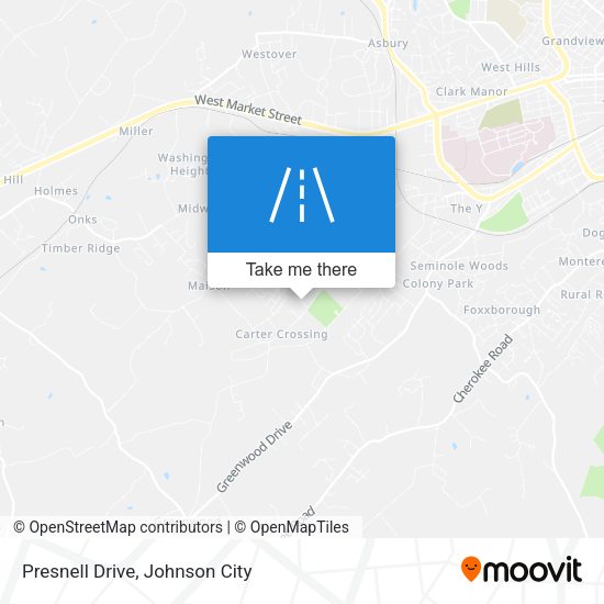 Presnell Drive map