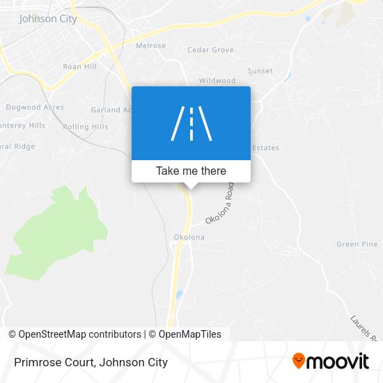 Mapa de Primrose Court