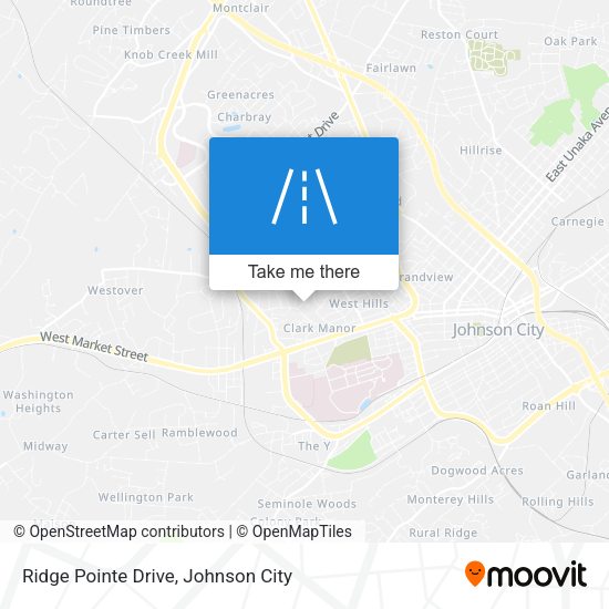 Mapa de Ridge Pointe Drive