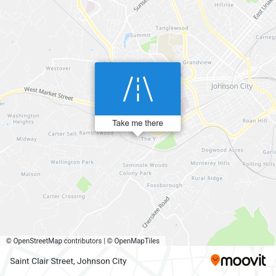 Saint Clair Street map