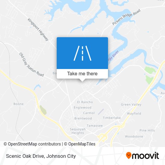 Scenic Oak Drive map