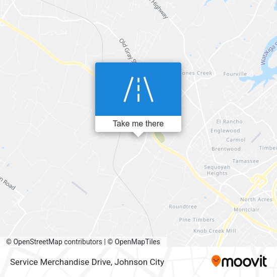Service Merchandise Drive map