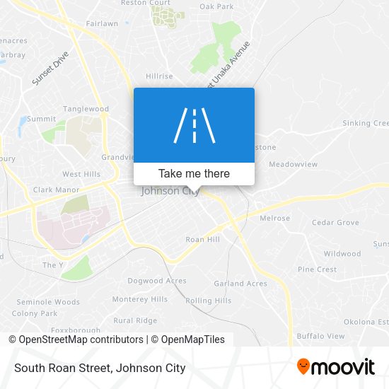 South Roan Street map