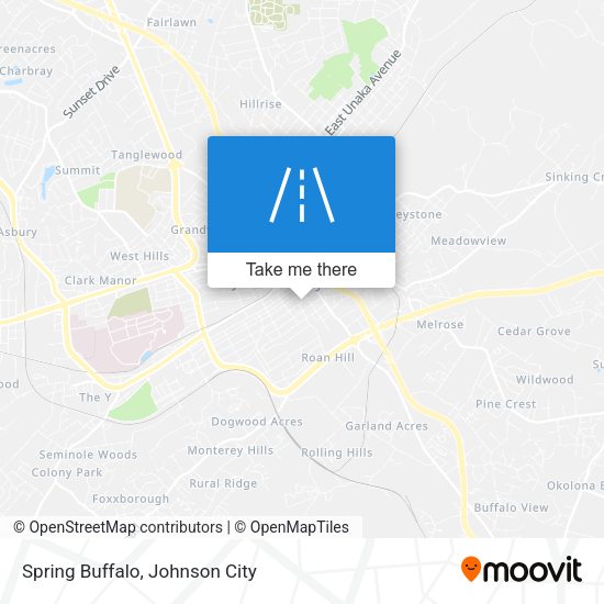 Mapa de Spring Buffalo