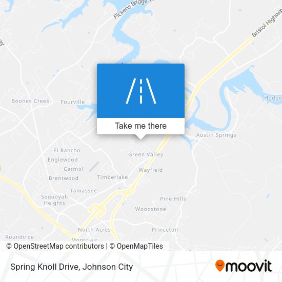 Spring Knoll Drive map