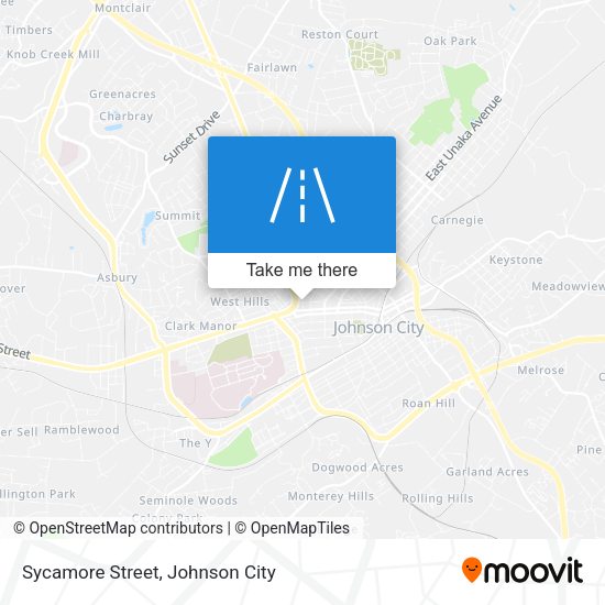 Sycamore Street map
