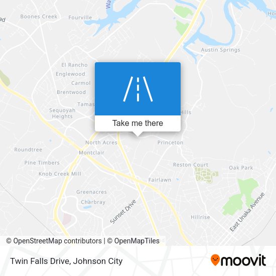Twin Falls Drive map