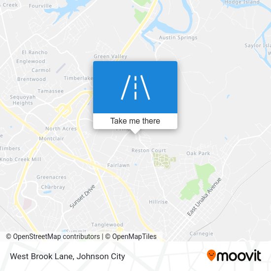 Mapa de West Brook Lane