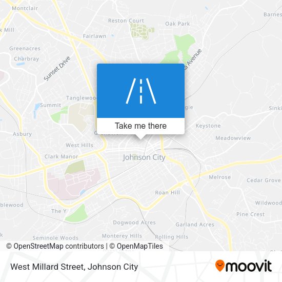 West Millard Street map