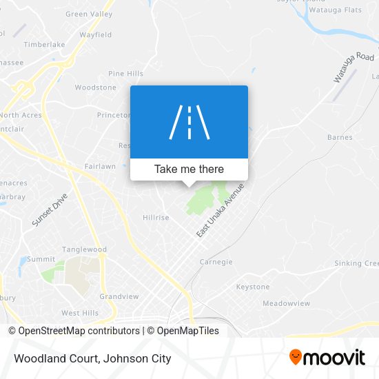 Mapa de Woodland Court