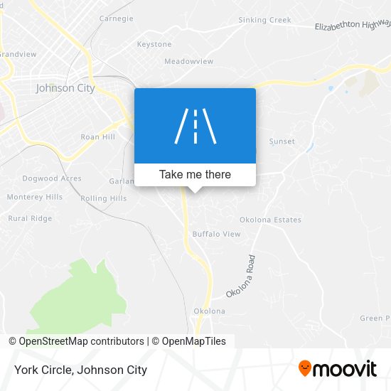 Mapa de York Circle