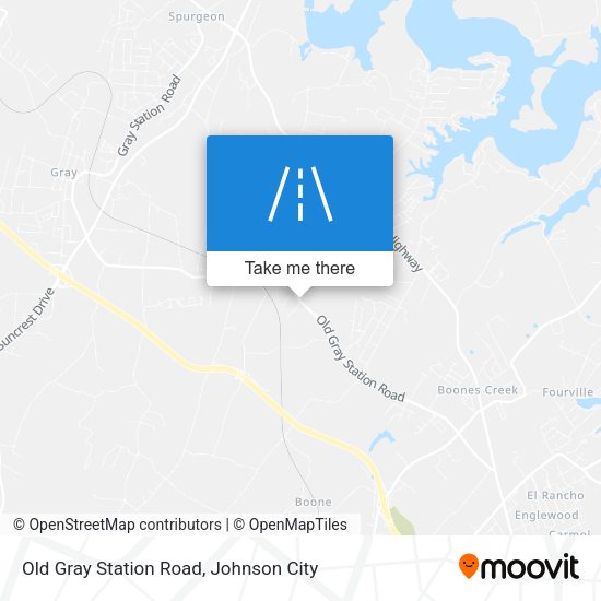 Old Gray Station Road map