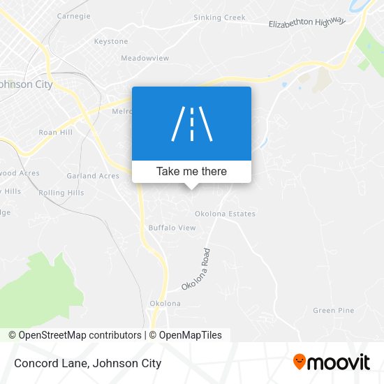 Mapa de Concord Lane