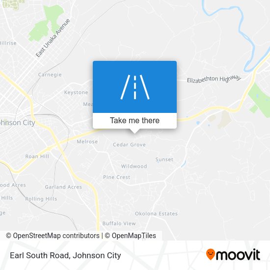 Earl South Road map