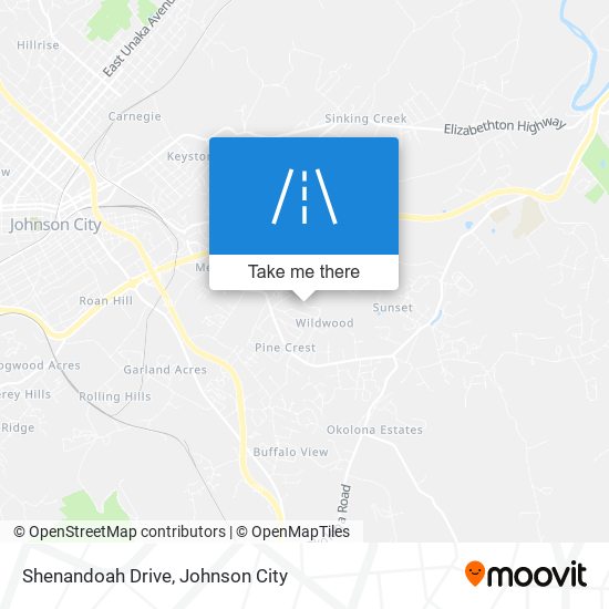 Shenandoah Drive map