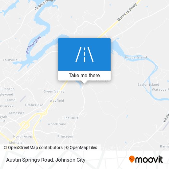 Austin Springs Road map