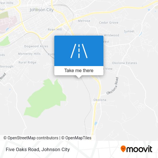 Five Oaks Road map
