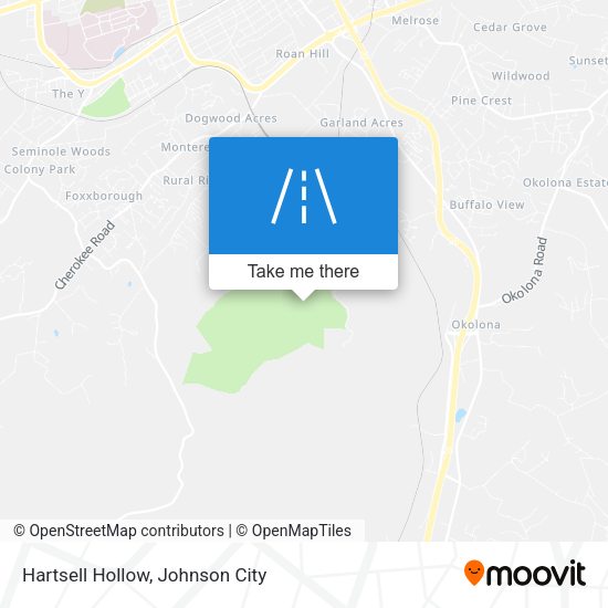 Hartsell Hollow map