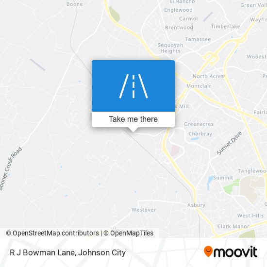 R J Bowman Lane map