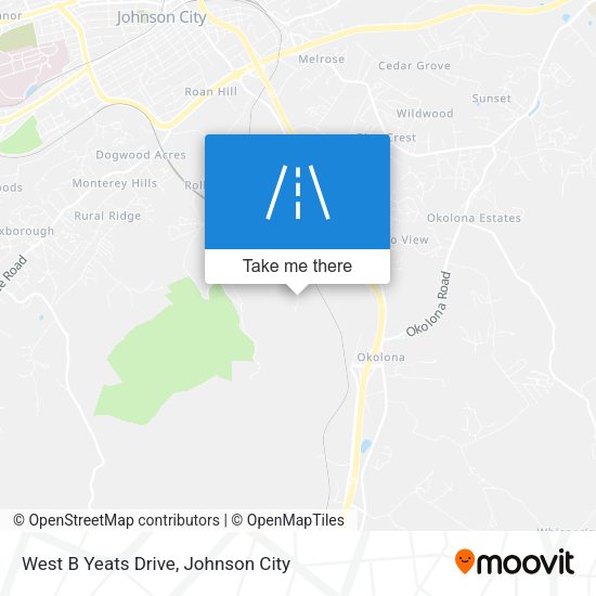 West B Yeats Drive map