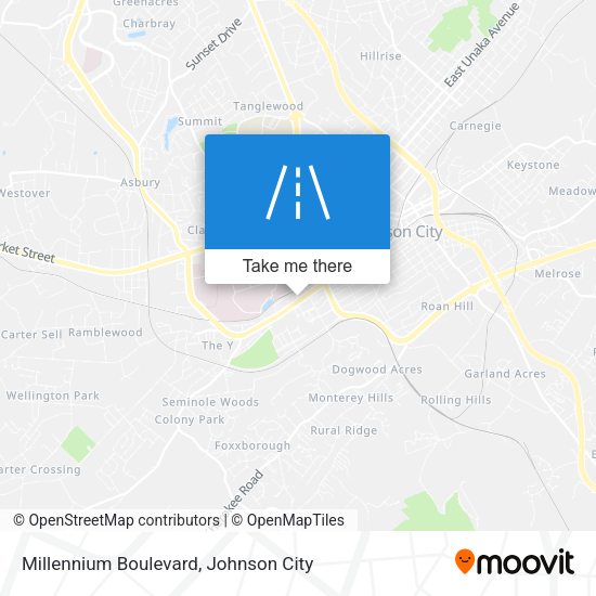 Millennium Boulevard map