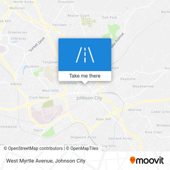 Mapa de West Myrtle Avenue