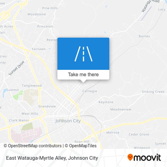 Mapa de East Watauga-Myrtle Alley