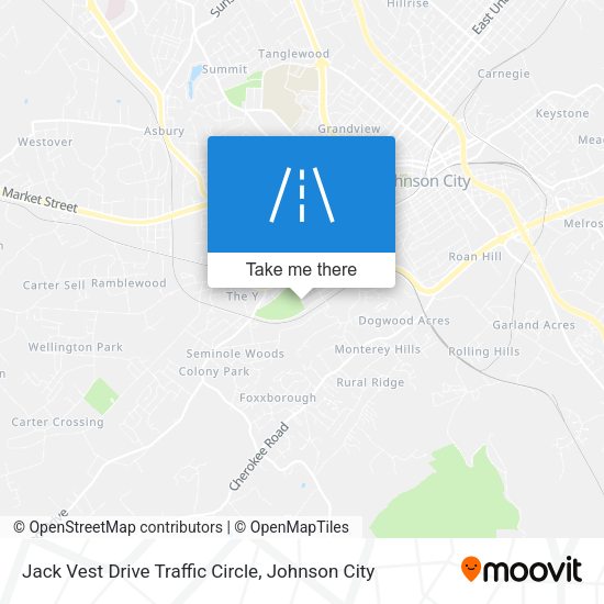 Mapa de Jack Vest Drive Traffic Circle