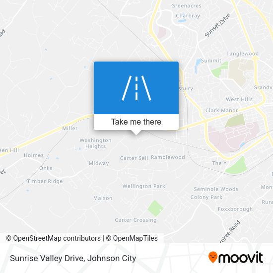 Sunrise Valley Drive map