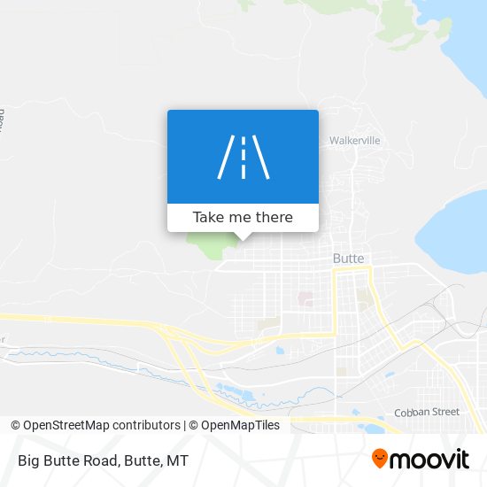 Big Butte Road map