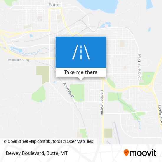 Dewey Boulevard map