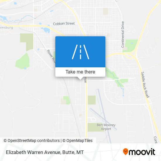 Mapa de Elizabeth Warren Avenue
