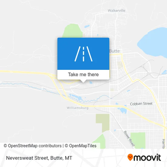 Neversweat Street map