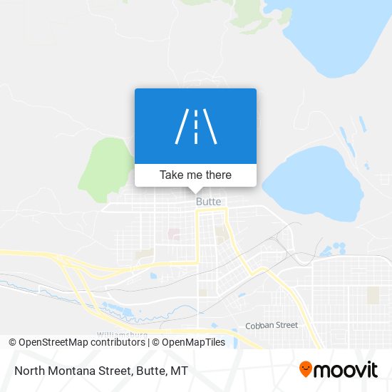 North Montana Street map