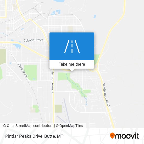 Pintlar Peaks Drive map