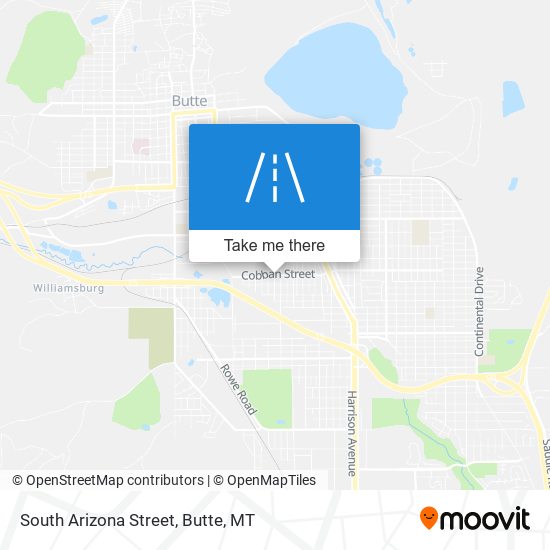 South Arizona Street map