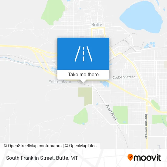 South Franklin Street map