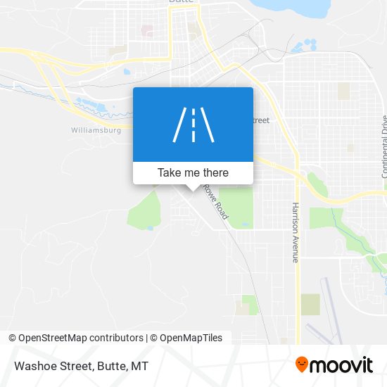 Mapa de Washoe Street