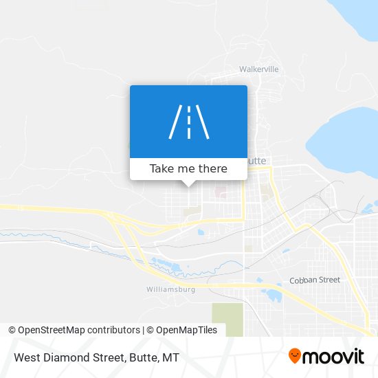 West Diamond Street map