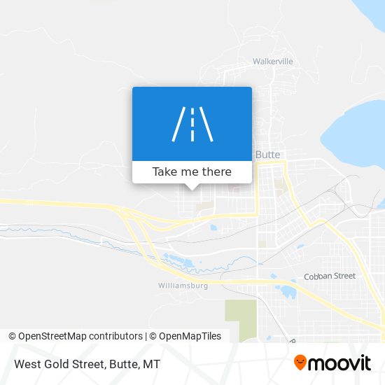 West Gold Street map