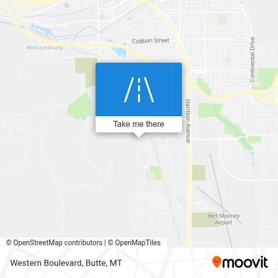 Western Boulevard map