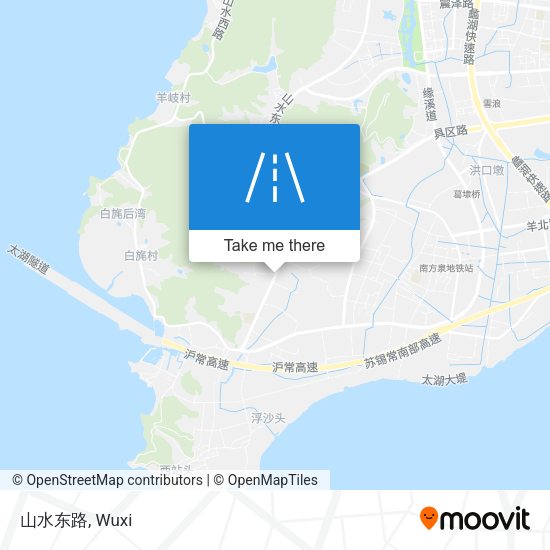 山水东路 map