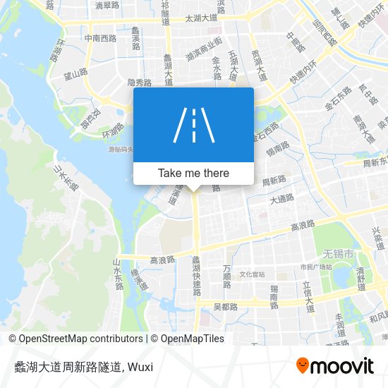蠡湖大道周新路隧道 map